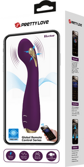 Pretty Love Hector App Control Rechargeable G Spot Vibrator Byzantium Rabbit Vibrators